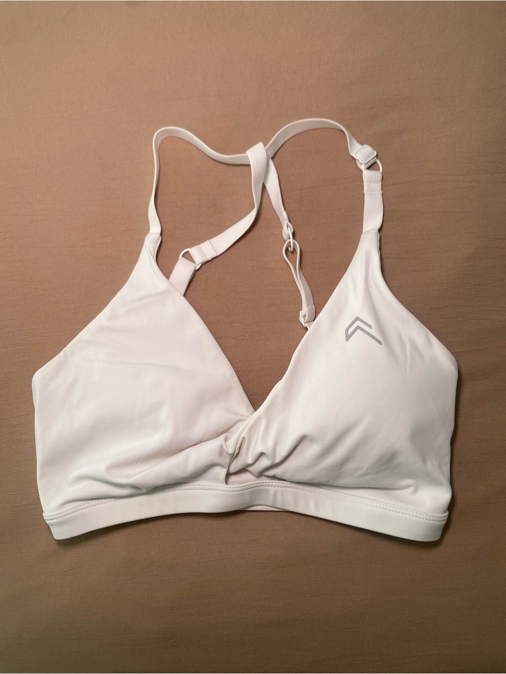 Oner Active White Sports Bra Size Small Adjustable Straps
